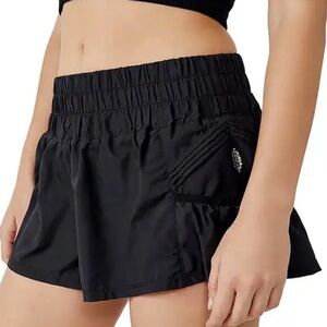 Free People Movement Black Women's Shorts Built In Panty Medium